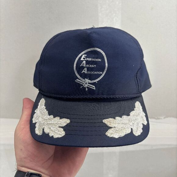 EAA Experimental Aircraft Association Scrambled Eggs Brim Baseball Cap Hat - Picture 1 of 7